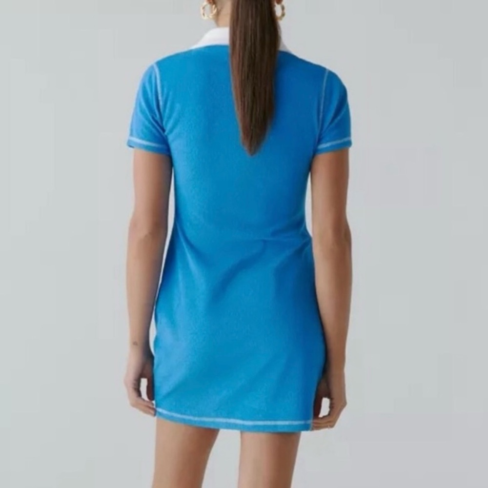 Lacoste Blue and White Polo Dress Urban Outfitters, Size XS - Picture 8 of 9